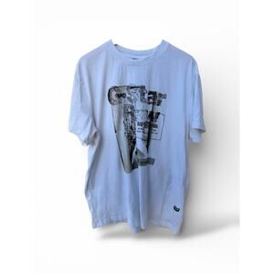 G Star Raw Graphic T Shirt White Logo Tee Mens XXL